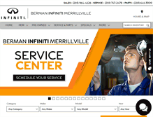 Tablet Screenshot of infinitimerrillville.com
